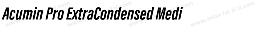 Acumin Pro ExtraCondensed Medium字体转换